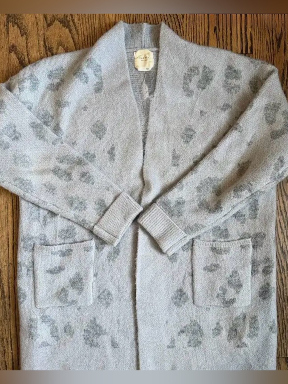 Francesca’s Harper Heritage Leopard Print Open-Front Cardigan